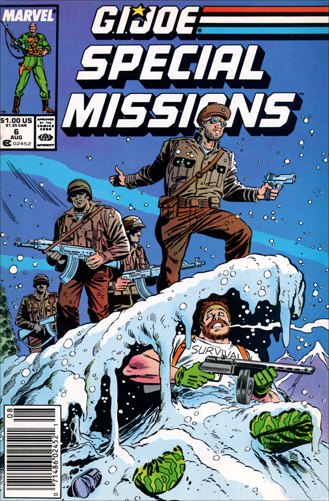 G. I. JOE SPECIAL MISSIONS: issue 6 August 1987 - COVER Mike Zeck (pencils) John Beatty (inks)