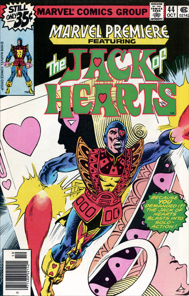 MARVEL PREMIERE, Vol 1 Number 44, October 1978 issue. COVER by Mike Zeck (pencils) and Rudy Nebres (inks)