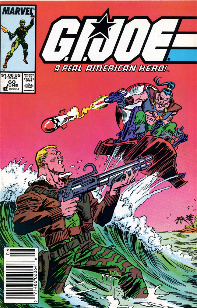 G. I. JOE: issue 60 June 1987 - COVER: Mike Zeck (pencils), Joe Rubinstein (inks)