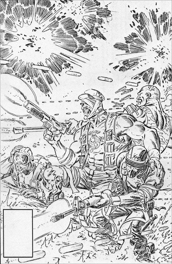 G. I. JOE: issue 41 - Cover pencils by Zeck