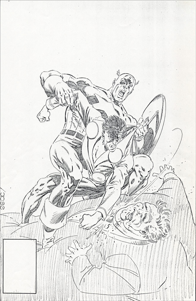 CAPTAIN AMERICA: Issue 325 - Cover Pencils by Zeck