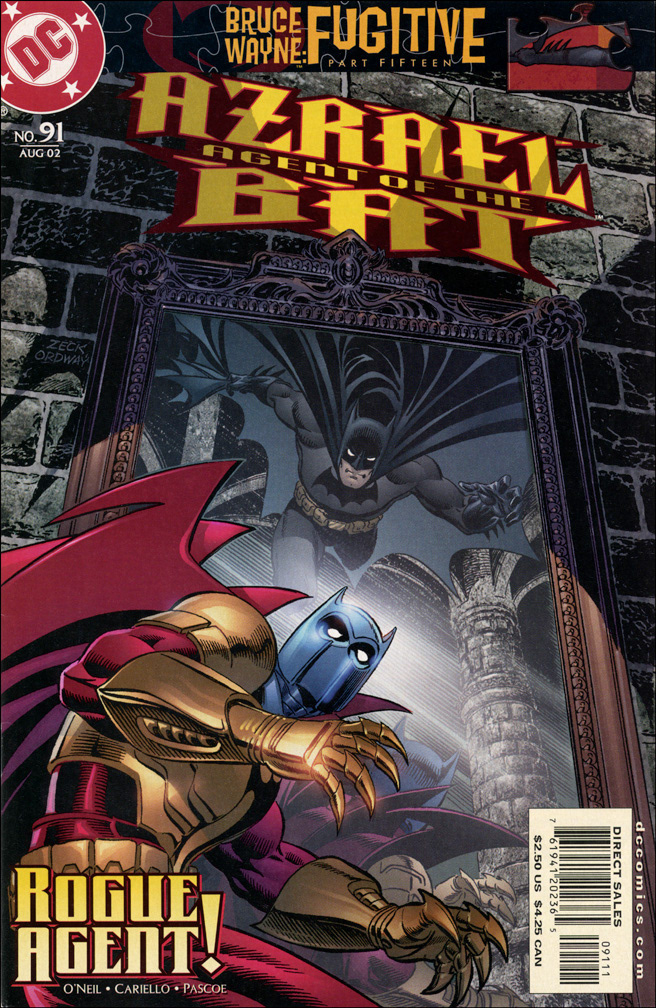AZRAEL: AGENT OF THE BAT 91, August 2002. COVER: Mike Zeck (pencils) Jerry Ordway (inks)