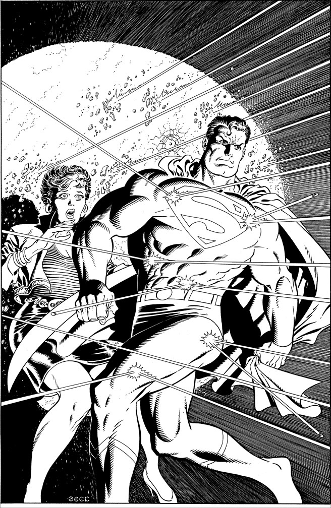 Pinup Recreation: Action Comics issue 600. Recreation of my pinup for this anniversary issue.