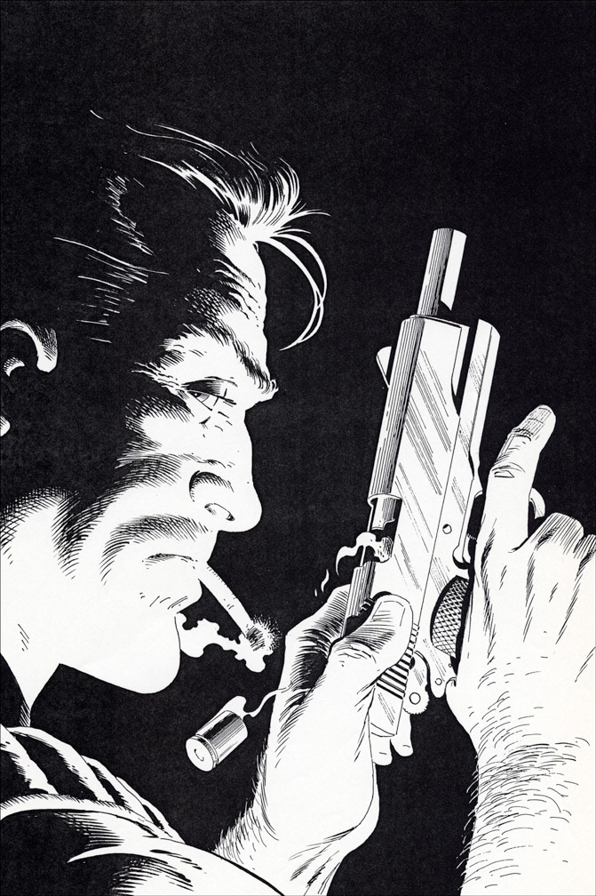 MARK HAZZARD: MERC, Vol. 1 No. 6, April, 1987 issue. B&W cover art.