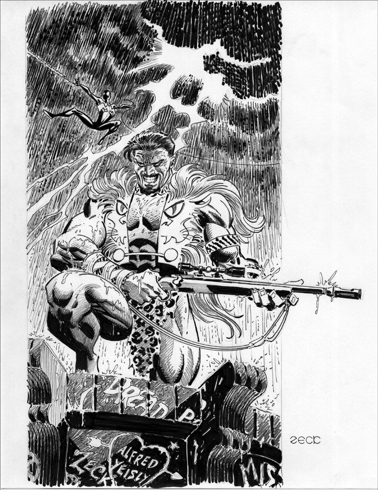 The Art of Michael J. Zeck Volume One, VARIANT ISSUE 9 of 25 preliminary art.