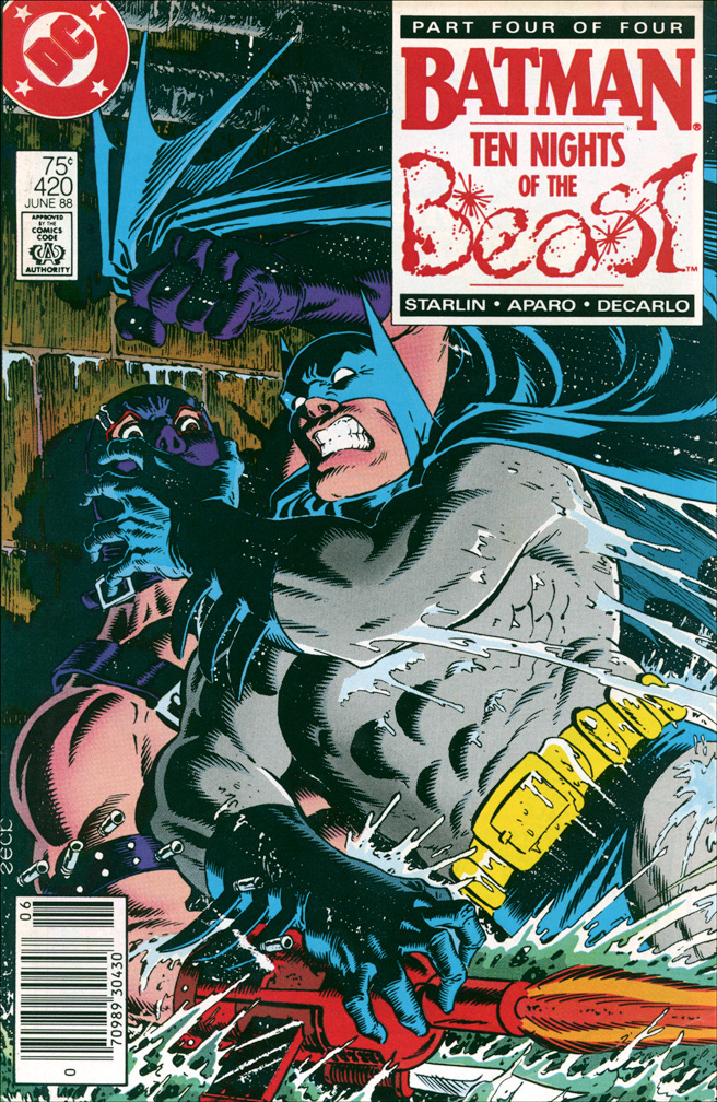 BATMAN 420, June 1988. COVER: Mike Zeck (pencils / inks)