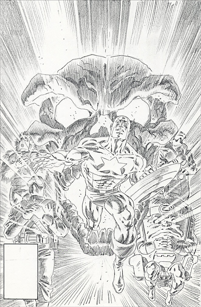 CAPTAIN AMERICA: Issue 326 - Cover Pencils by Zeck