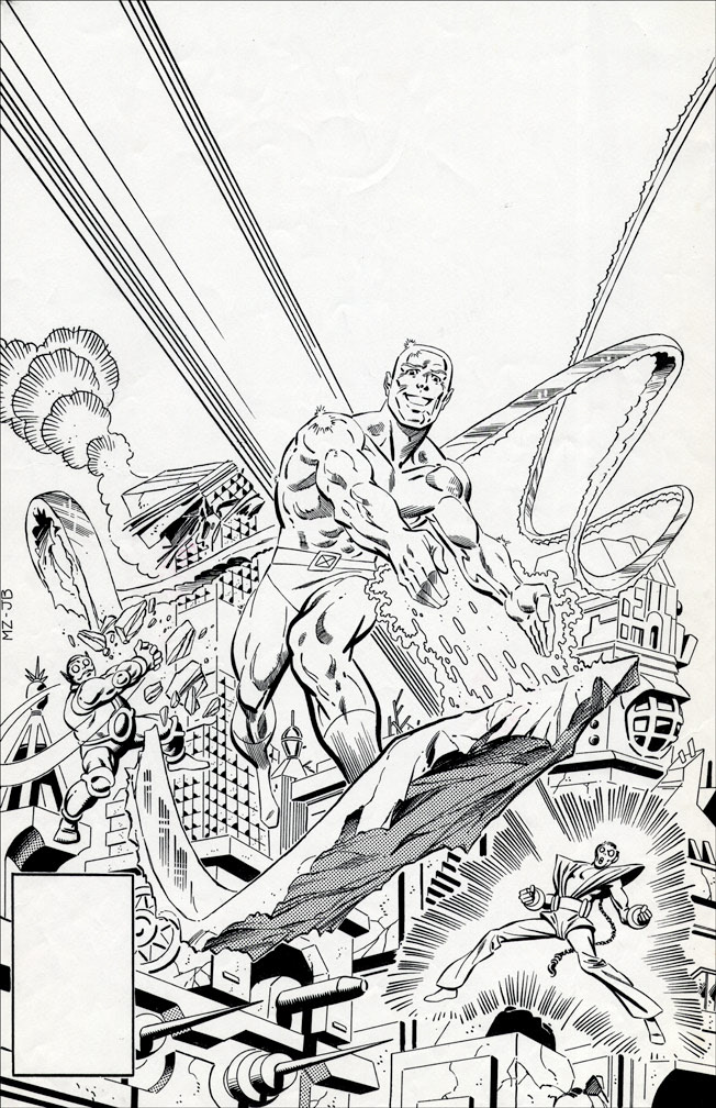 ICEMAN LIMITED SERIES: 1 of 4 - Black and white cover art by Zeck (p) Beatty (i)