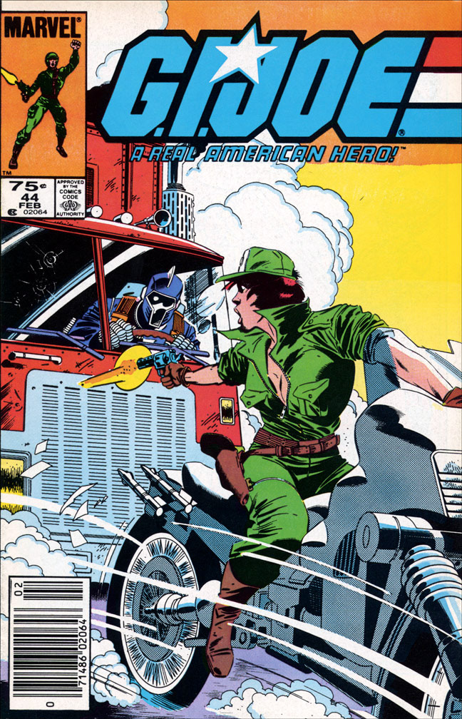 G. I. JOE: issue 44 February 1986 - COVER: Mike Zeck (pencils), John Beatty (inks)