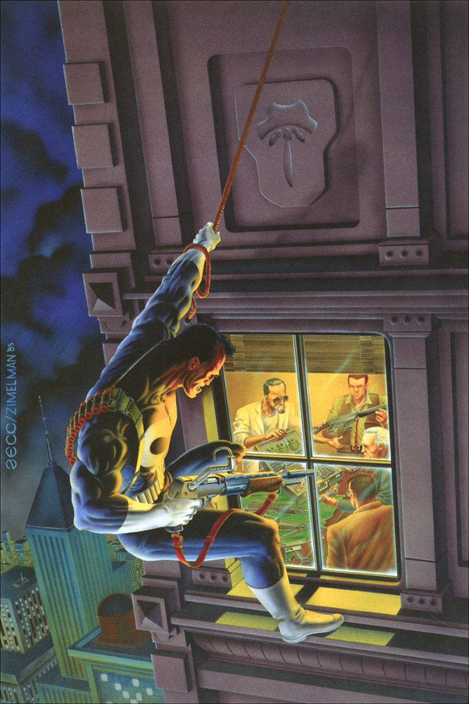 PUNISHER 4 cover painting.
