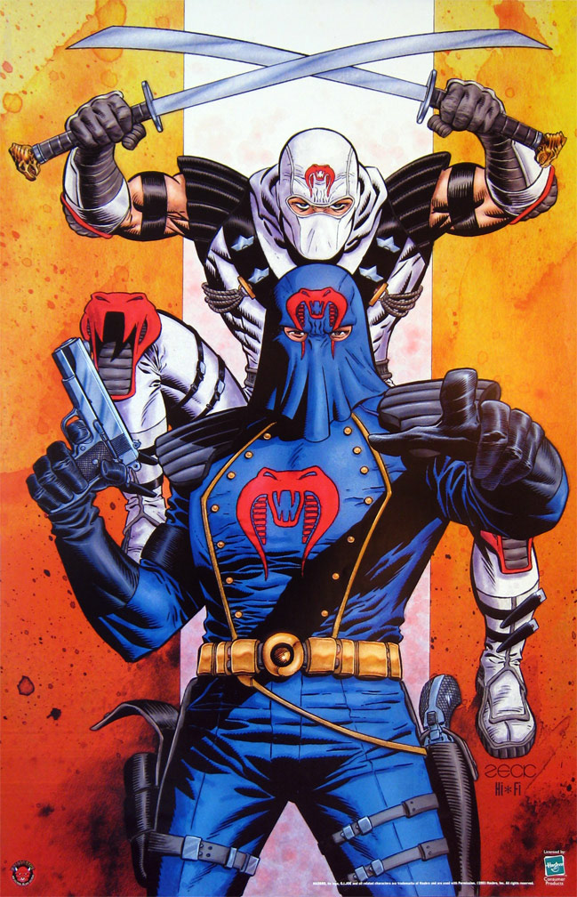 G.I.JOE ON-SALE POSTER, 2002. My cover to G.I.Joe 6 was also distributed as a wall poster.