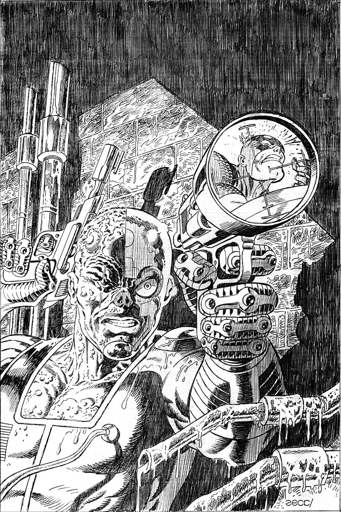 Cover Recreation: Captain America issue 286v2. Cap is hit in gunsight this time. Pencils only