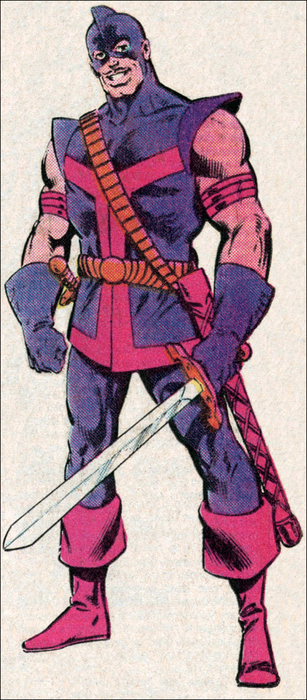 MARVEL UNIVERSE: BOOK OF THE DEAD AND INACTIVE Vol. 1 No. 14, March, 1984, SWORDSMAN, Mike Zeck (pencils), Joe Rubinstein (inks)