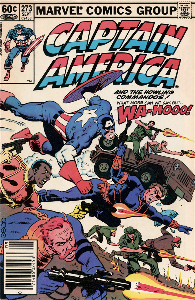 CAPTAIN AMERICA: Issue 273 September 1982 - COVER: Mike Zeck (pencils, inks) INTERIOR: Mike Zeck (pencils) John Beatty (inks)