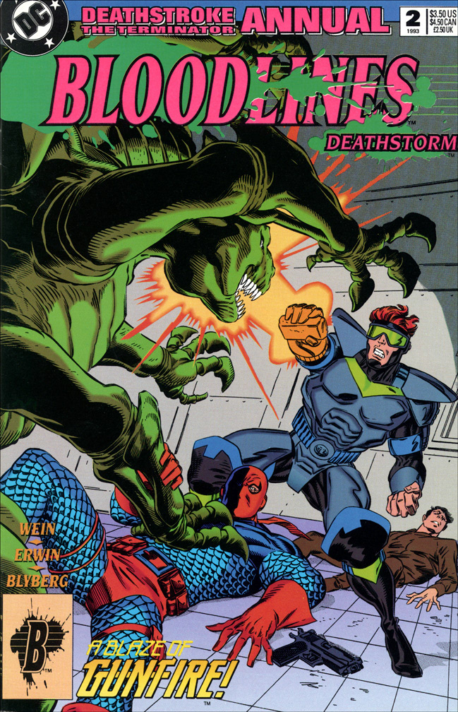 DEATHSTROKE THE TERMINATOR ANNUAL 2, 1993. COVER: Mike Zeck (pencils) ? (inks)