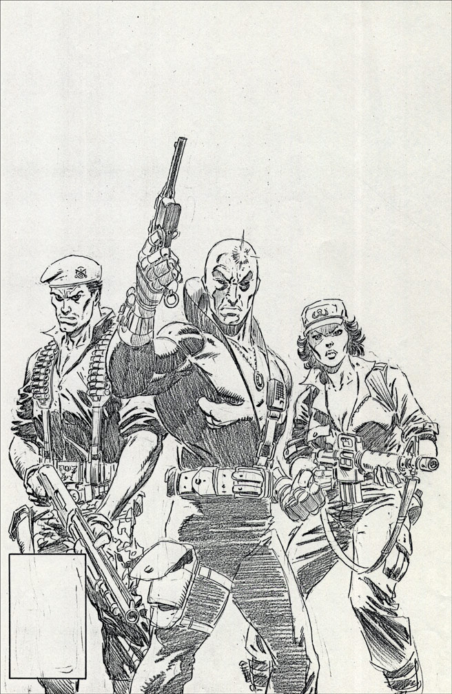 G. I. JOE: issue 57 - Cover pencils by Zeck