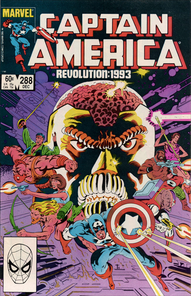 CAPTAIN AMERICA: Issue 288 December 1983 - COVER: Mike Zeck (pencils) John Beatty (inks) INTERIOR: Mike Zeck (pencils) John Beatty (inks)