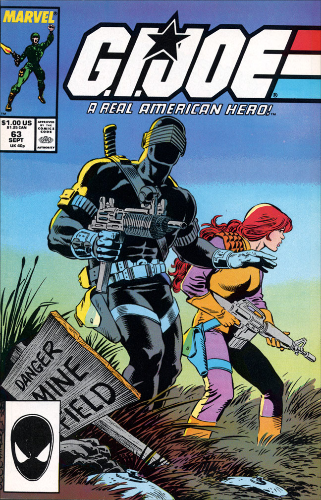 G. I. JOE: issue 63 September 1987 - COVER: Mike Zeck (pencils), Bob McLeod (inks)
