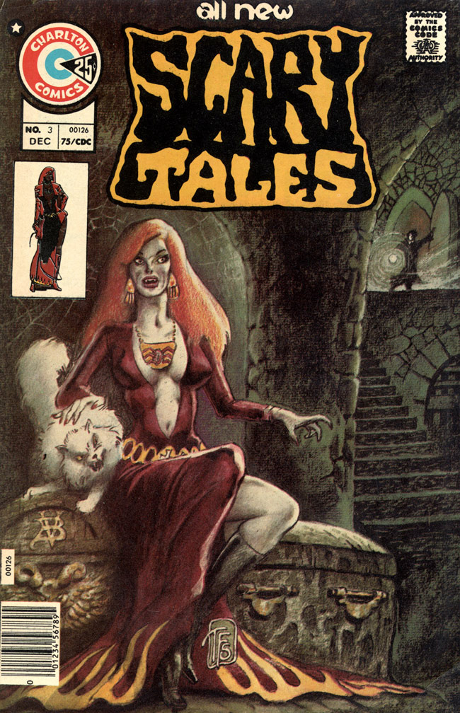 SCARY TALES, Vol 1 No 3, December, 1975. INTERIOR: 5-page story, Mike Zeck (pencils / inks/ lettering) 