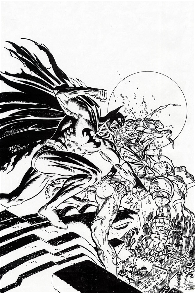 AZRAEL: AGENT OF THE BAT 99, cover art by Mike Zeck (pencils) and Jerry Ordway (inks)
