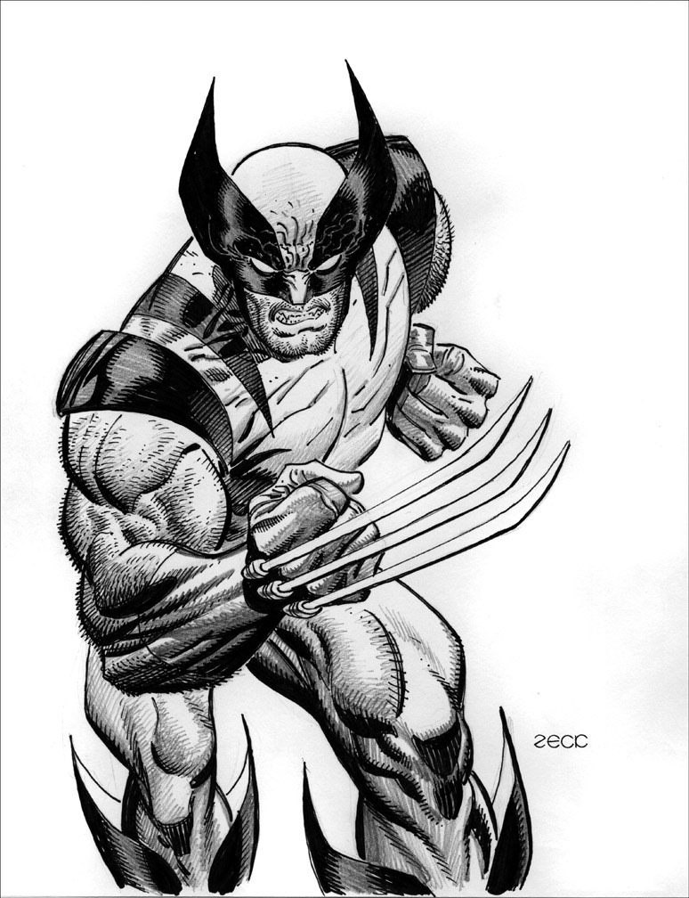 The Art of Michael J. Zeck Volume One, VARIANT ISSUE 6 of 25 preliminary art.