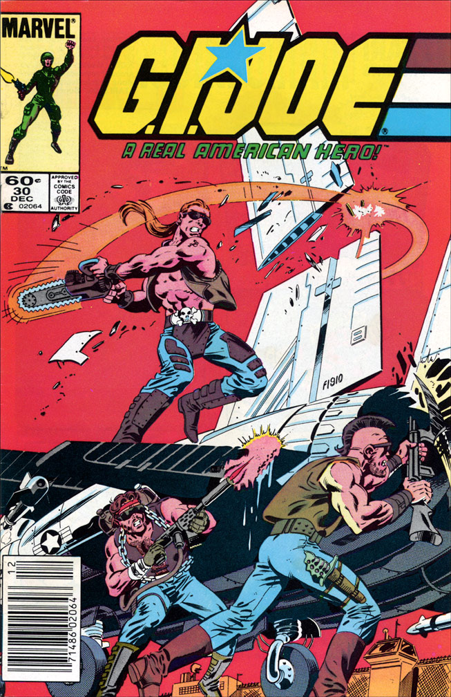 G. I. JOE: issue 30 December 1984 - COVER: Mike Zeck (pencils), John Beatty (inks)