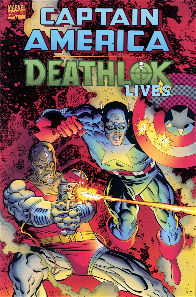 CAPTAIN AMERICA: DEATHLOK LIVES TPB October 1993 - Reprints Captain America issues 286-288 with art by Mike Zeck (pencils) and John Beatty (inks). New cover art by Mike Zeck. (pencils, inks)