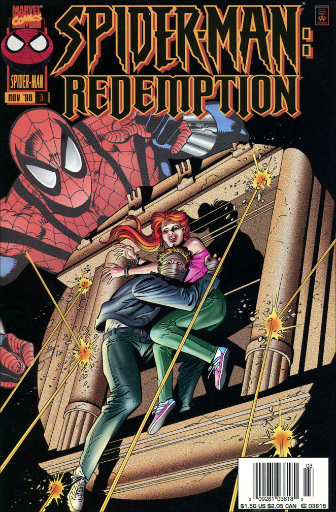 SPIDER-MAN: REDEMPTION, Vol 1 Number 3, November, 1996 issue.  COVER: Mike Zeck (pencils) Bob McLeod (inks) INTERIOR: Mike Zeck (pencils) Bob McLeod (inks)