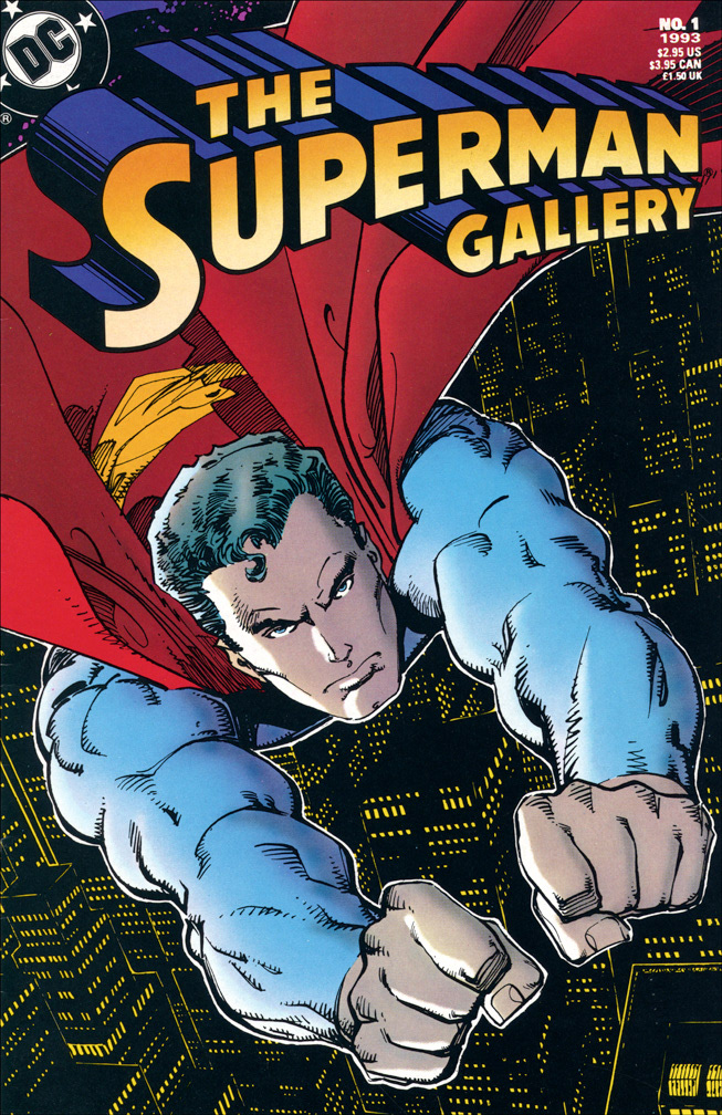 THE SUPERMAN GALLERY 1, 1993. INTERIOR: Reprints existing Superman images including my pinup from the Action Comics 600 anniversary issue.