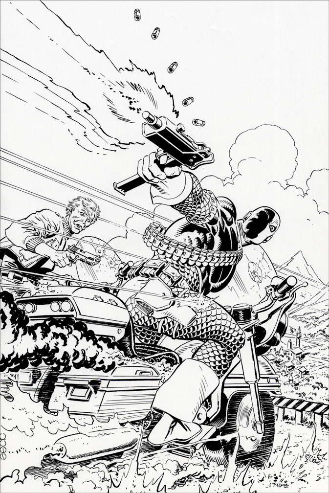 DEATHSTROKE THE TERMINATOR 28, cover art by Mike Zeck (pencils / inks)