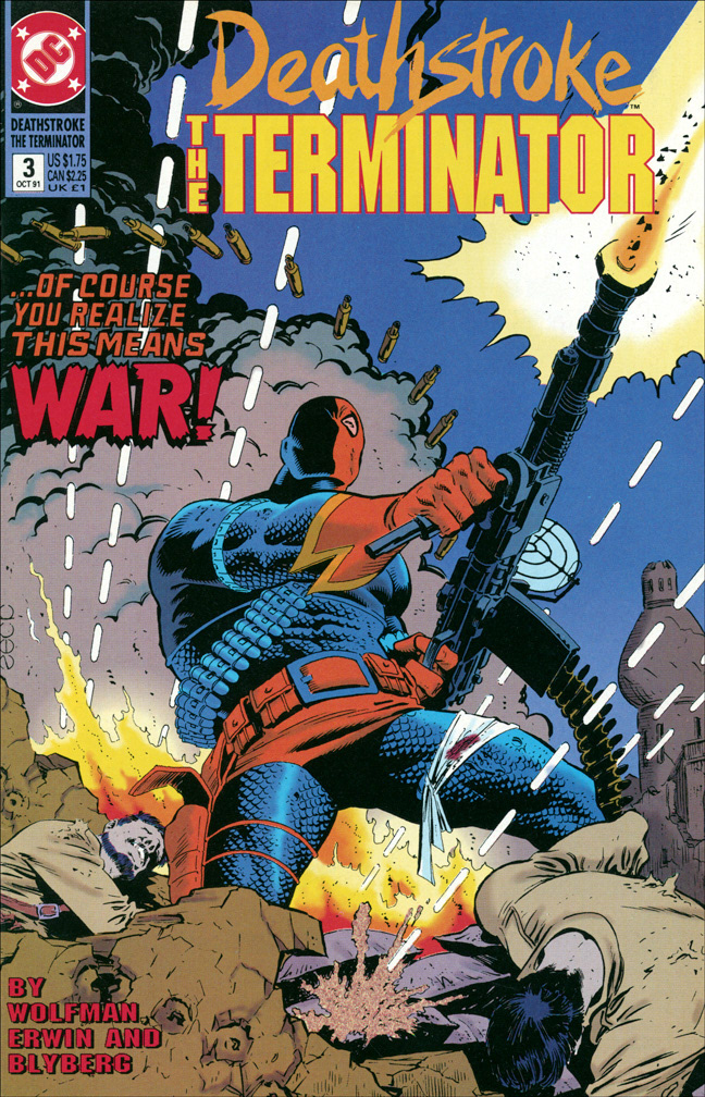 DEATHSTROKE THE TERMINATOR 3, October, 1991. COVER: Mike Zeck (pencils / inks)