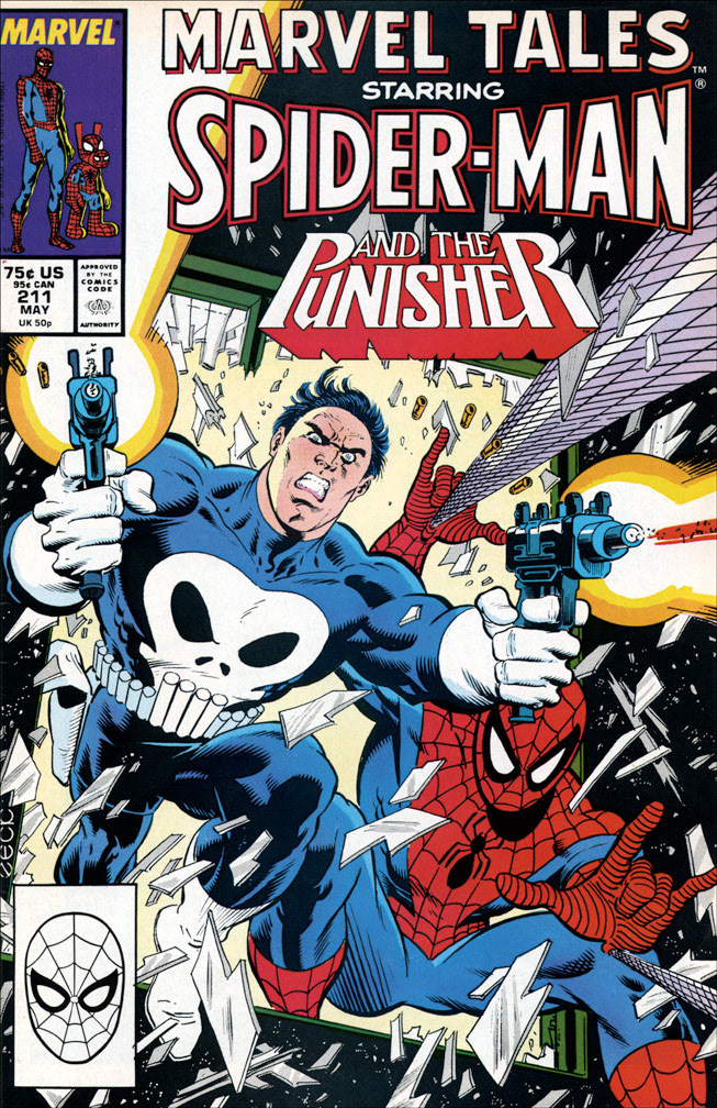 MARVEL TALES, Vol 1 Number 211, May, 1988 issue. COVER by Mike Zeck (pencils / inks)