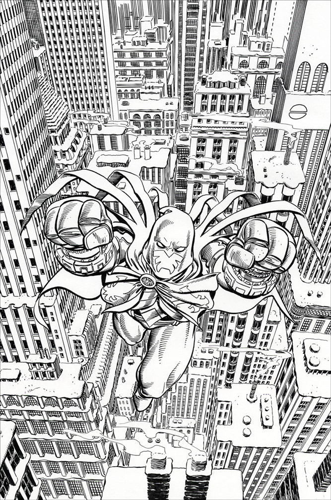 AZRAEL: AGENT OF THE BAT 97, cover art by Mike Zeck (pencils) and Jerry Ordway (inks)