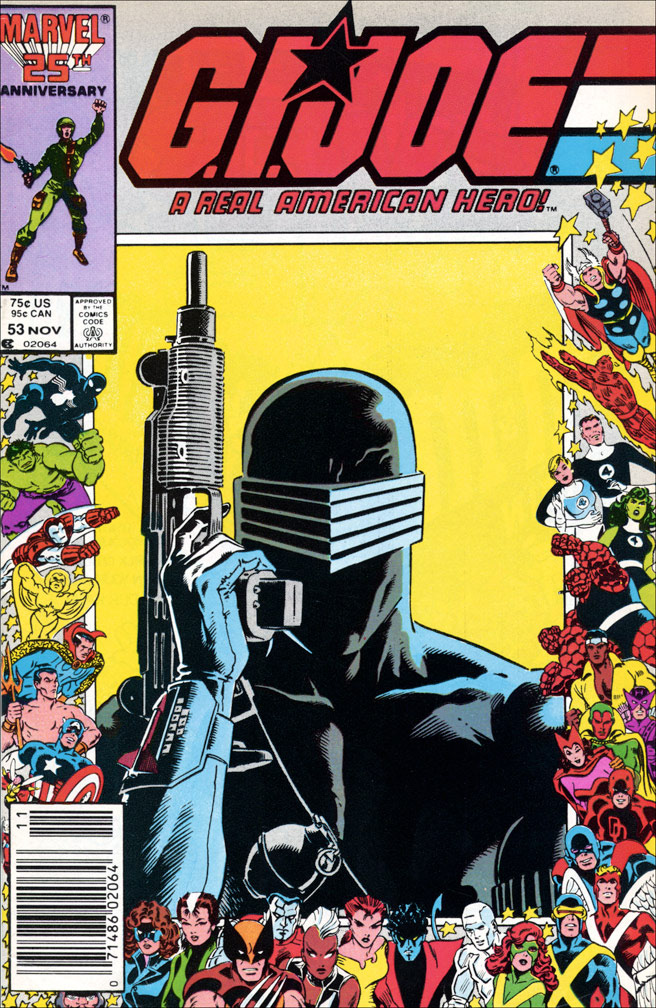 G. I. JOE: issue 53 November 1986 - COVER: Mike Zeck (pencils), Joe Rubinstein (inks)