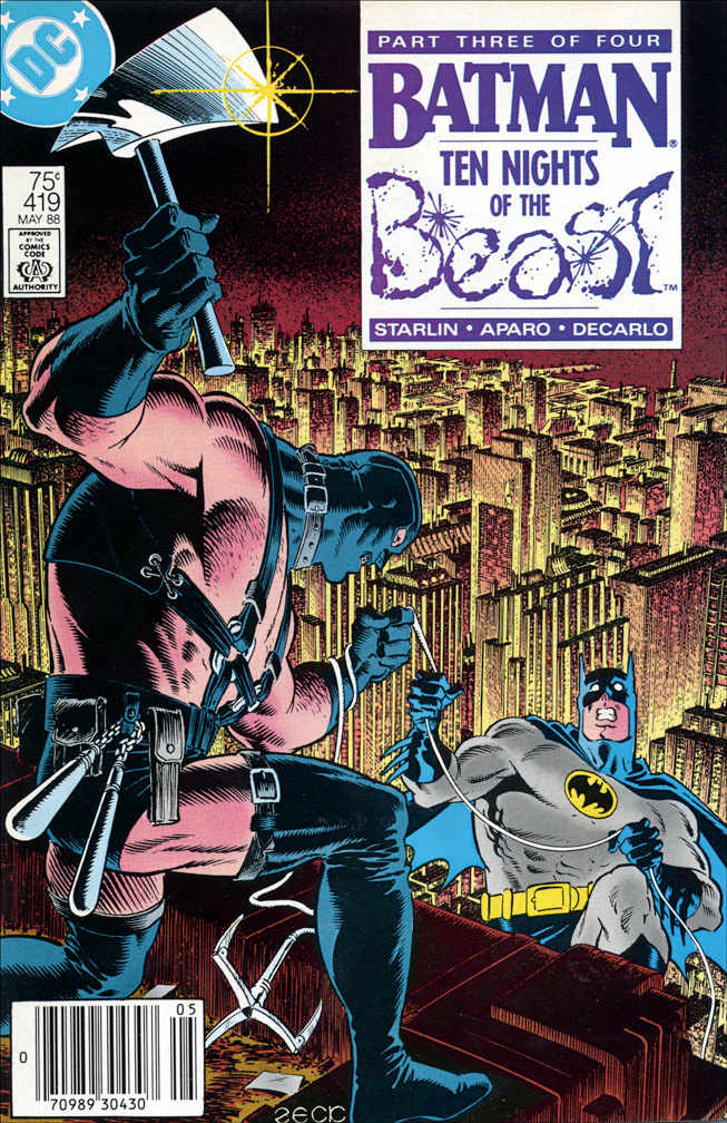 BATMAN 419, May 1988. COVER: Mike Zeck (pencils / inks)