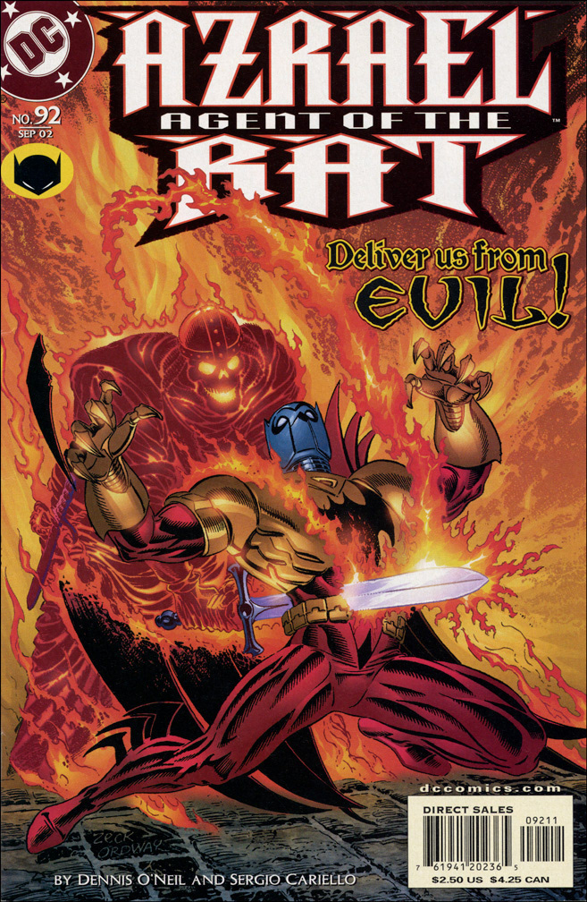 AZRAEL: AGENT OF THE BAT 92, September 2002. COVER: Mike Zeck (pencils) Jerry Ordway (inks)