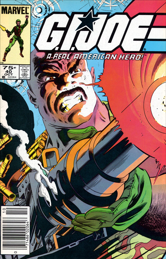 G. I. JOE: issue 40 October 1985 - COVER: Mike Zeck (pencils), John Beatty (inks)
