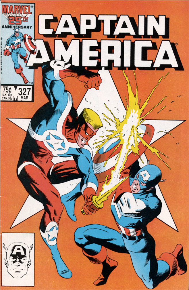 CAPTAIN AMERICA: Issue 327 March 1987 - COVER: Mike Zeck (pencils) John Beatty (inks)