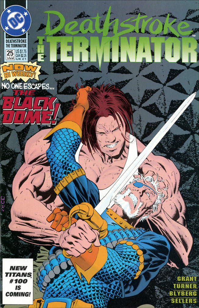 DEATHSTROKE THE TERMINATOR 25, Late June, 1993. COVER: Mike Zeck (pencils / inks)