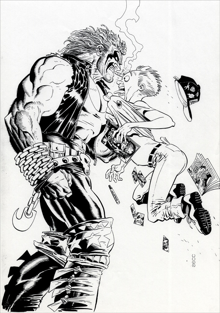 THE LOBO GALLERY: PORTRAITS OF A BASTICH 1, pinup art by Mike Zeck (pencils / inks)