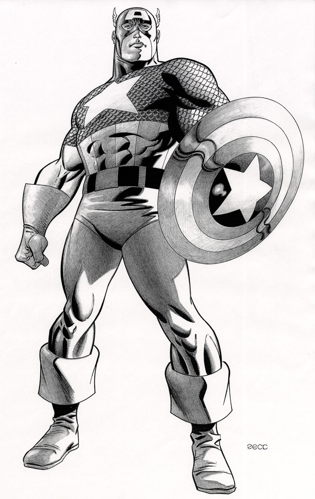 Captain America sketch.