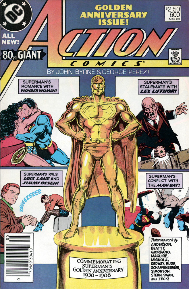 ACTION COMICS 600, May, 1988. INTERIOR: One pinup contribution by Mike Zeck (pencils / inks)