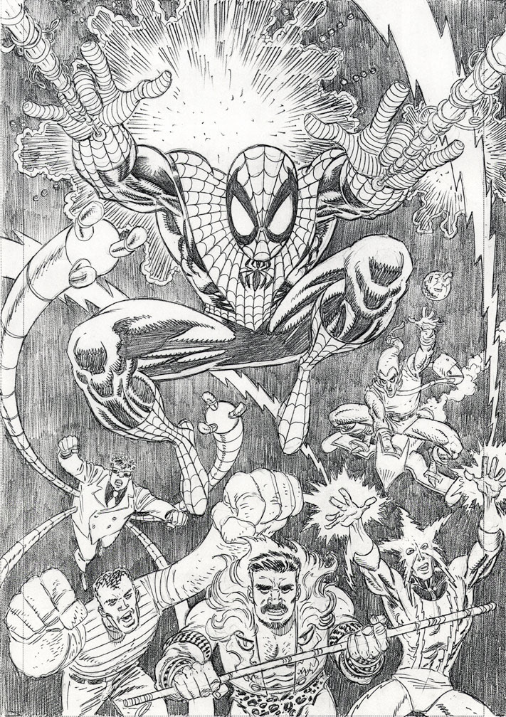 UNTOLD TALES OF SPIDER-MAN, 1997. Cover pencils by Mike Zeck