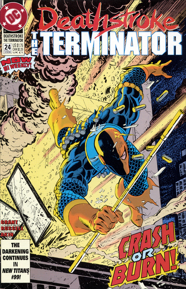 DEATHSTROKE THE TERMINATOR 24, Early June, 1993. COVER: Mike Zeck (pencils / inks)