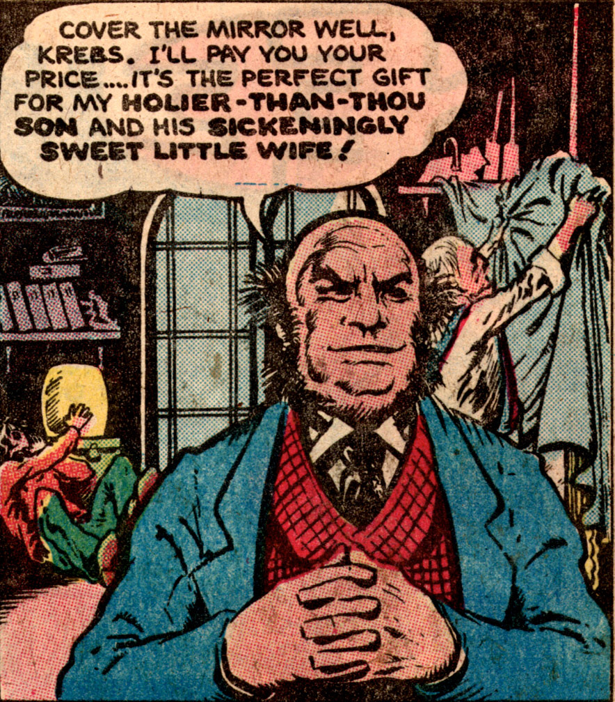 HAUNTED, Vol 6 No 26, March, 1976. Interior sample, Mike Zeck (pencils / inks/ lettering) 