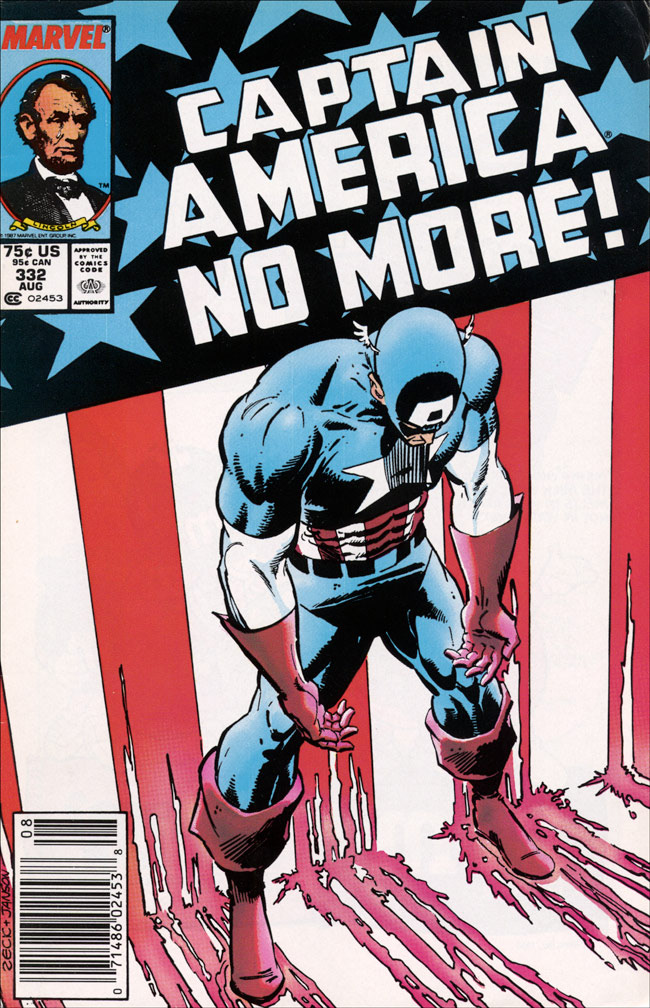 CAPTAIN AMERICA: Issue 332 August 1987 - COVER: Mike Zeck (pencils) Klaus Janson (inks)