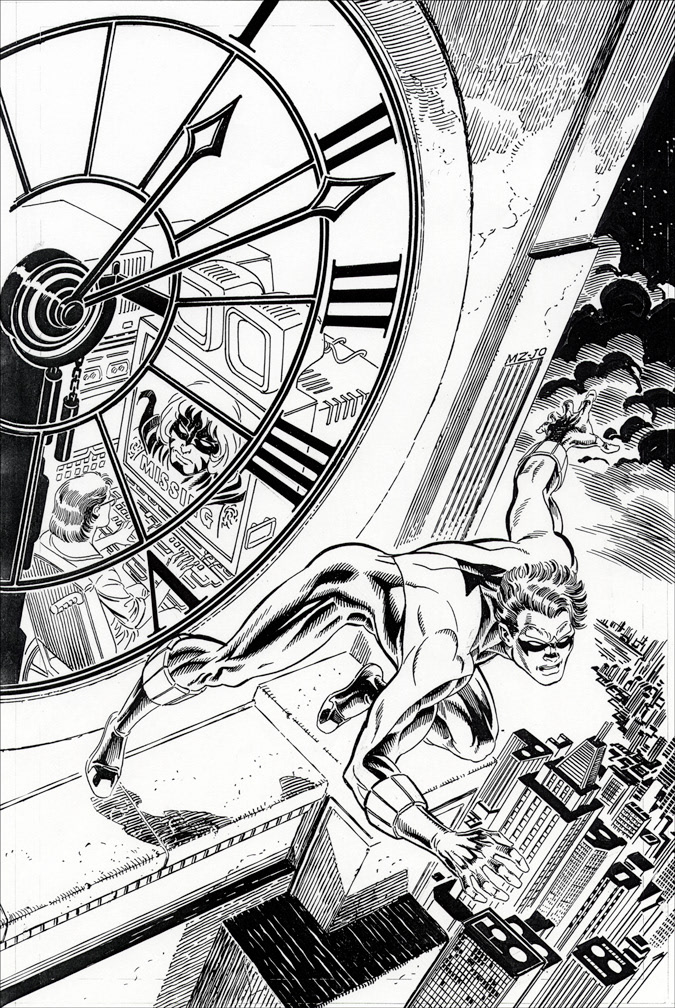 AZRAEL: AGENT OF THE BAT 88, cover art by Mike Zeck (pencils) and Jerry Ordway (inks)