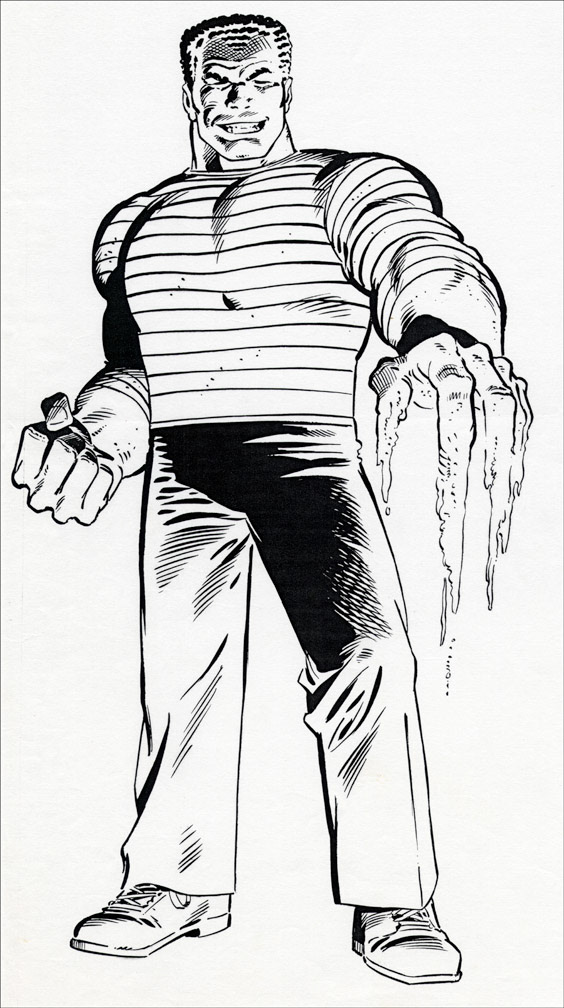 MARVEL UNIVERSE Vol. 1 No. 9, September, 1983, SANDMAN b&w art, Mike Zeck (pencils), Joe Rubinstein (inks)