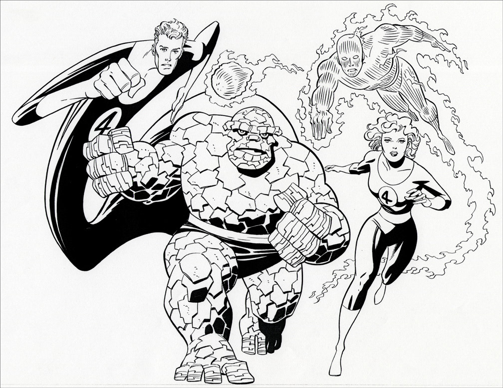 HOWARD JOHNSON HOTELS FUNPACK ART 2 of 4 (1996) Used for printed 'Kids Go HoJo' toy-filled plastic bags during a Marvel Characters promotion at the hotel chain. Art by Mike Zeck