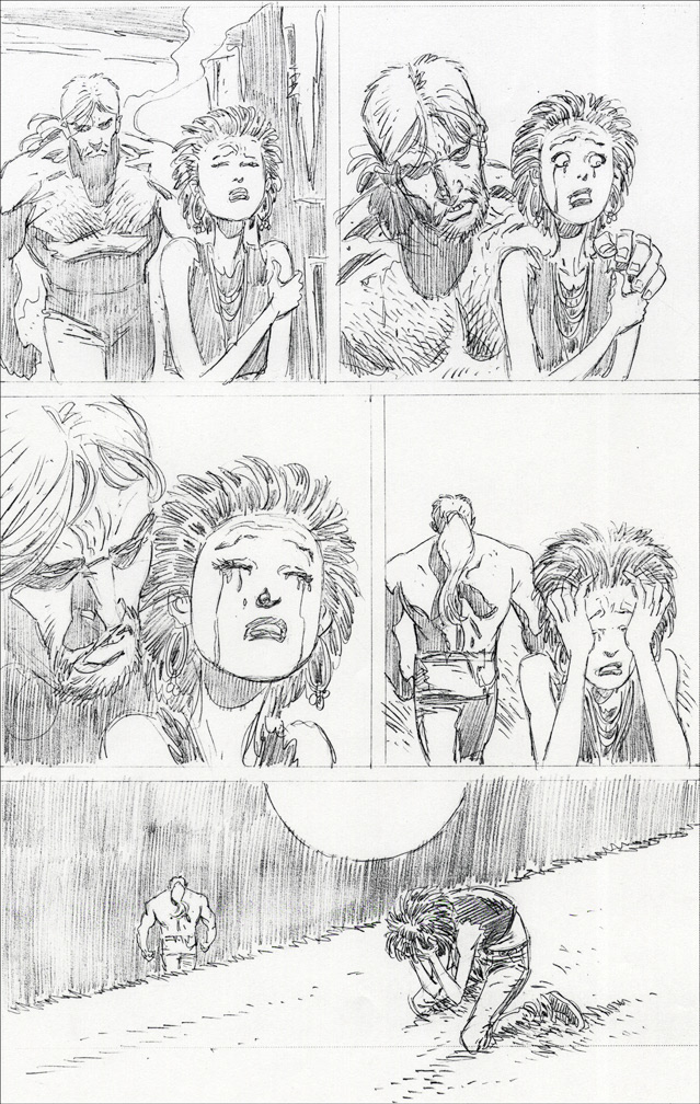 CHALLENGERS OF THE UNKNOWN 18, interior pencils by Mike Zeck